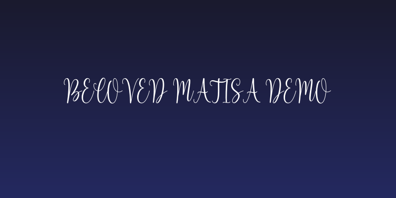 Beloved Matisa Demo Social Header