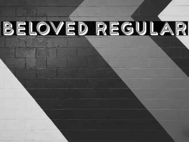 Beloved Regular Font examples