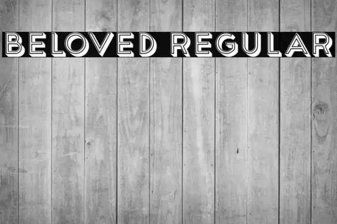 Beloved Regular Font examples