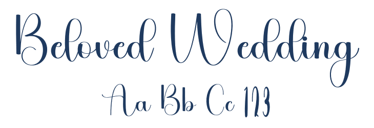 Beloved Wedding Font Preview