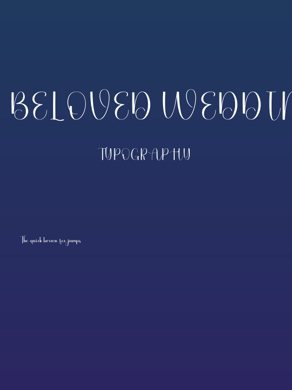 Beloved Wedding Poster