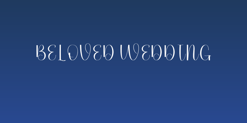 Beloved Wedding Social Header
