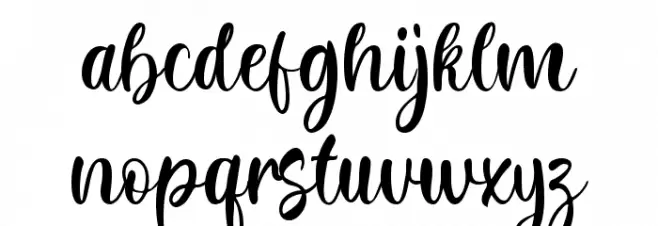 Beloved خط أحرف صغيرة