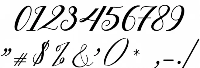 BelovedScript Font OTHER CHARS