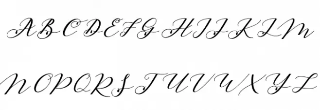 BelovedScript 字体 大写