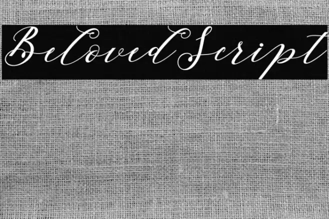 BelovedScript Font examples