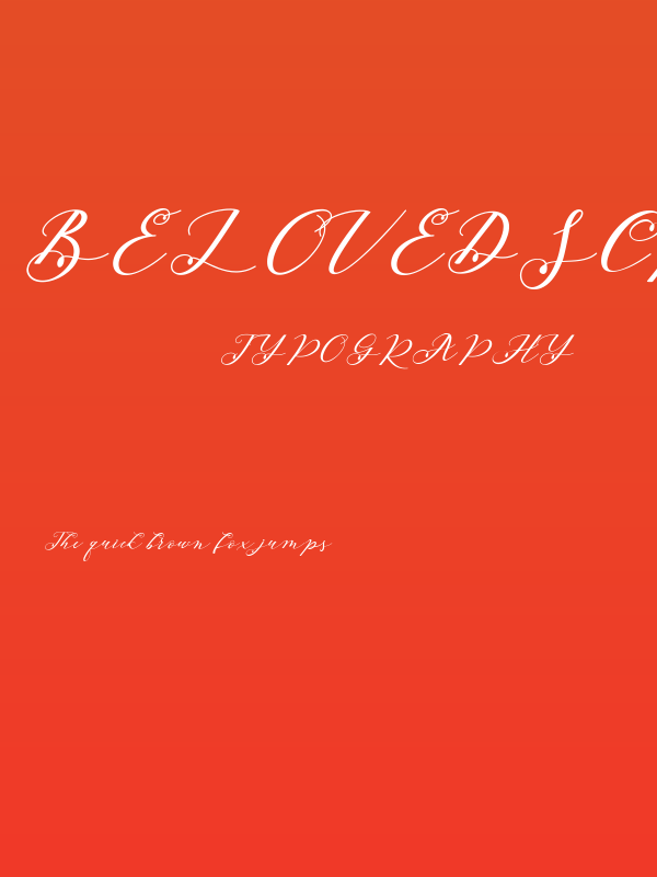 BelovedScript Poster