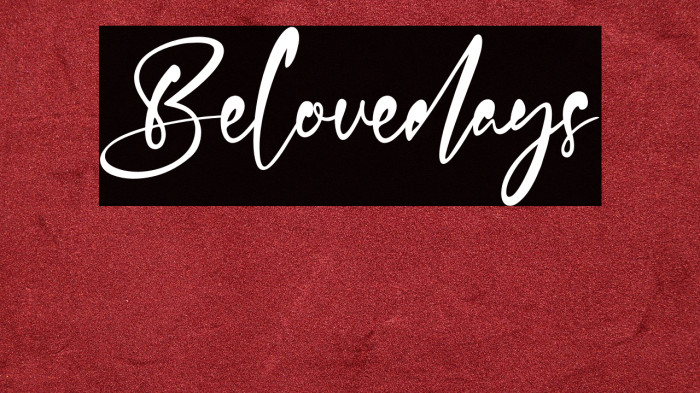 Belovedays Example 3