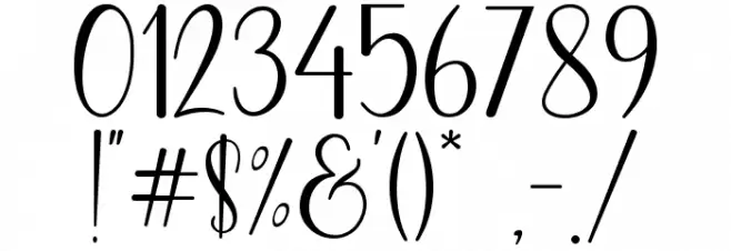 Beloving Font OTHER CHARS