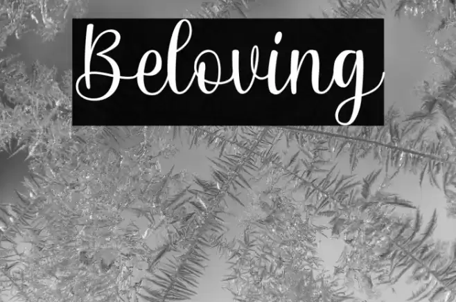 Beloving Font examples