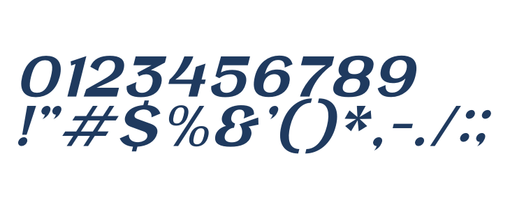 Belriner Italic Other Characters