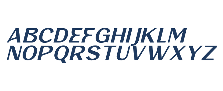 Belriner Italic Uppercase