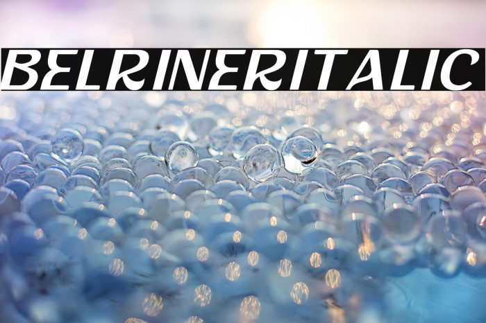 Belriner Italic Example 1