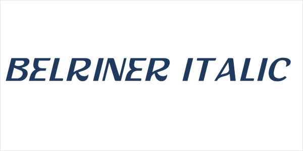 Belriner Italic Logo