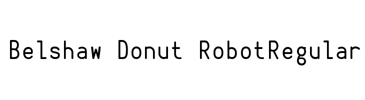 Belshaw Donut RobotRegular  नि: शुल्क फ़ॉन्ट्स डाउनलोड