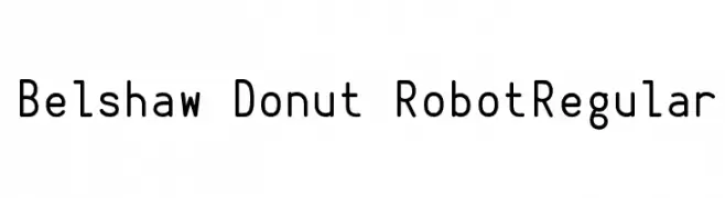 Belshaw Donut RobotRegular  baixar fontes gratis