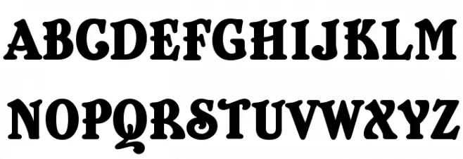 Belshaw 字体 大写