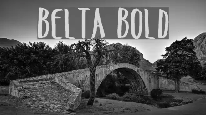 Belta Bold Font examples