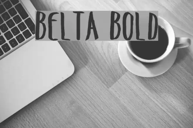 Belta Bold Font examples