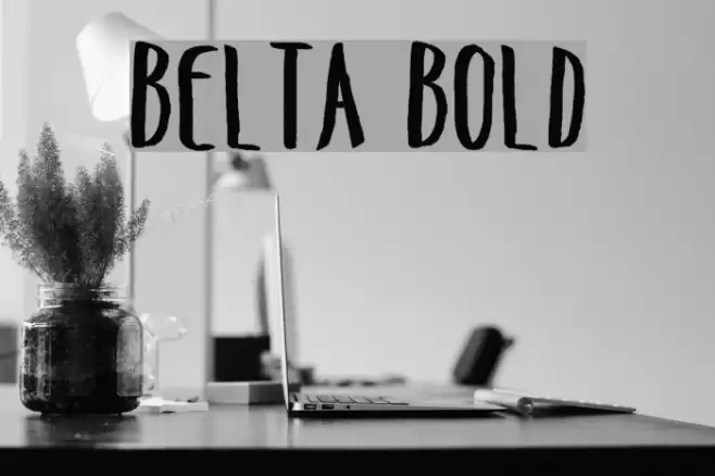Belta Bold Font examples