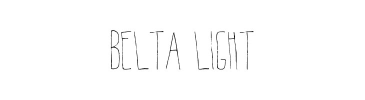 Belta Light Font