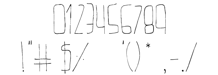 Belta Light Font OTHER CHARS