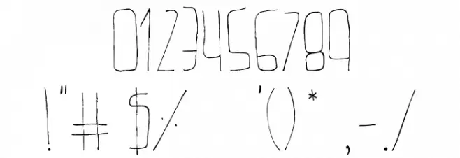 Belta Light Font OTHER CHARS