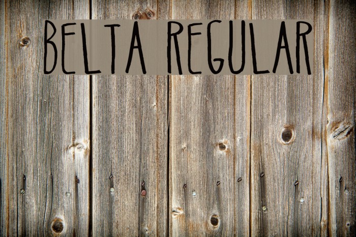 Belta Regular Font examples