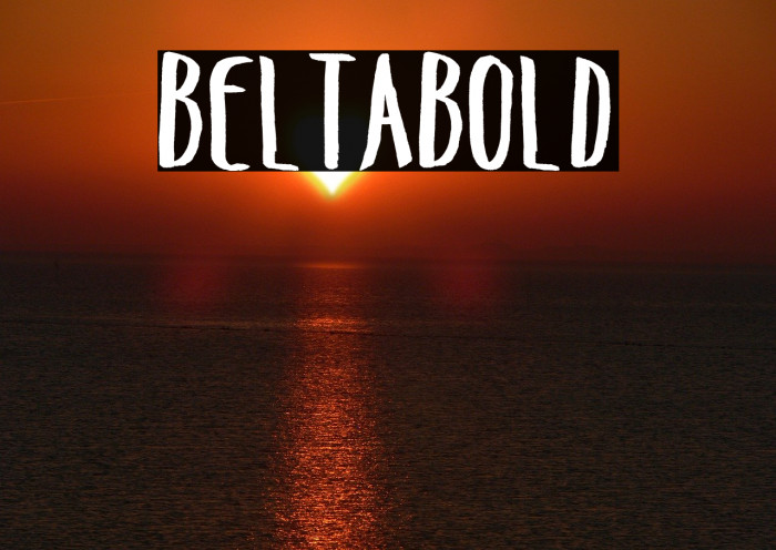 BeltaBold Font examples