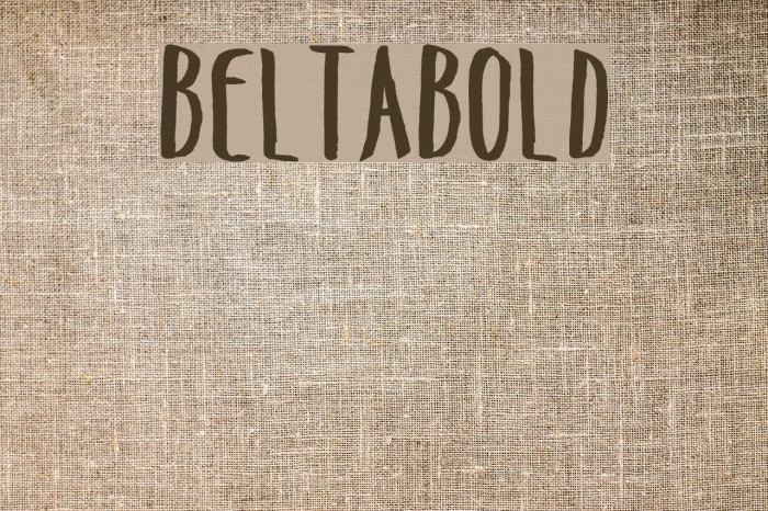 BeltaBold Font examples