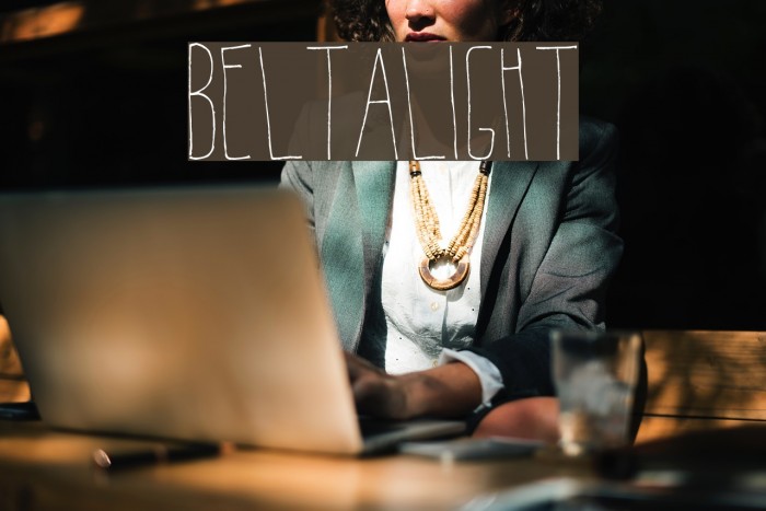 BeltaLight Font examples