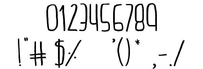 BeltaRegular Font Alte caractere