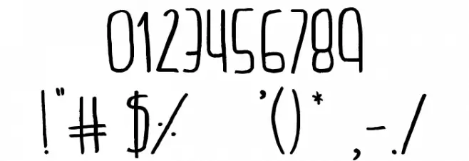 BeltaRegular Font Alte caractere
