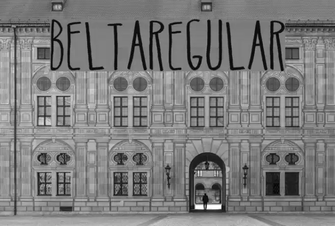 BeltaRegular Font examples