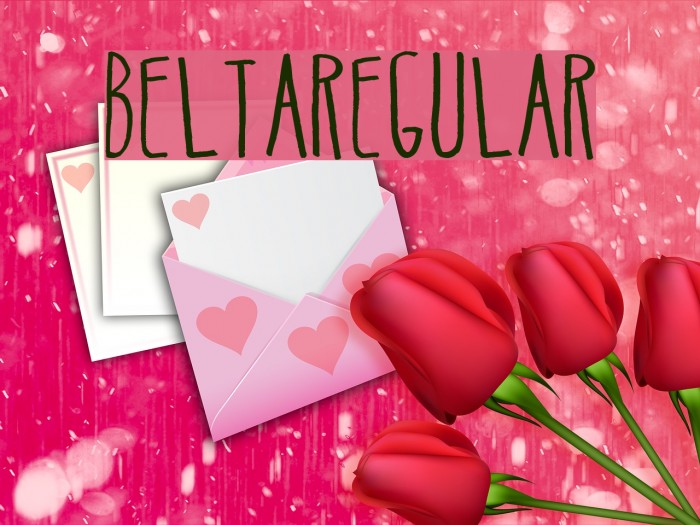 BeltaRegular Font examples