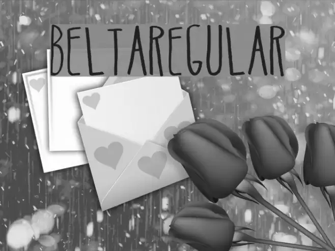 BeltaRegular Font examples