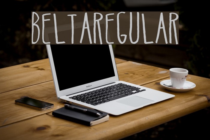BeltaRegular Font examples