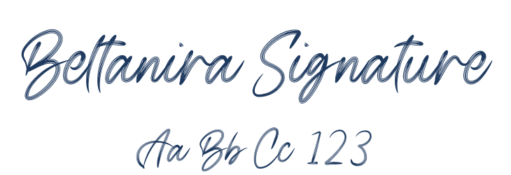 Beltanira Signature Font Preview