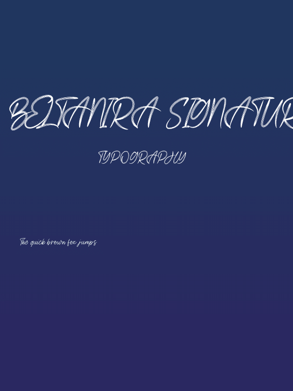 Beltanira Signature Poster