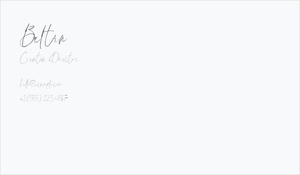 Beltra Business Card