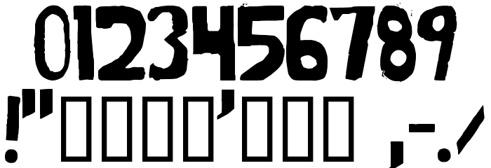 Beltway Prophecy Irregular Font OTHER CHARS