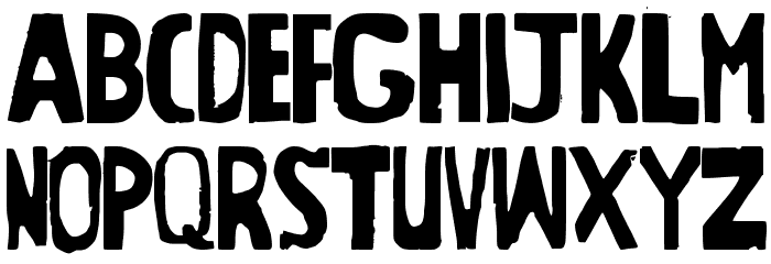 Beltway Prophecy Irregular Font LOWERCASE