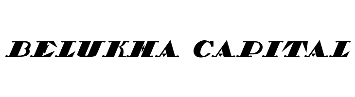 Belukha Capital  フリーフォントのダウンロード