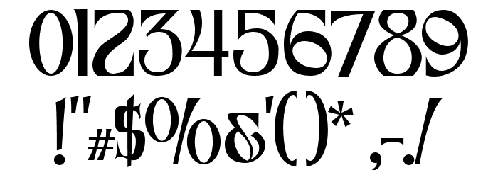 Beluno Font OTHER CHARS