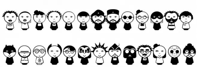 Beluz Family Font Litere mici