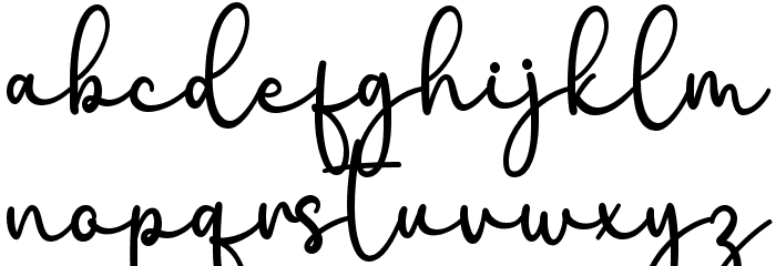 Belvina Font LOWERCASE