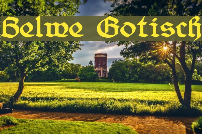 Belwe Gotisch Font examples