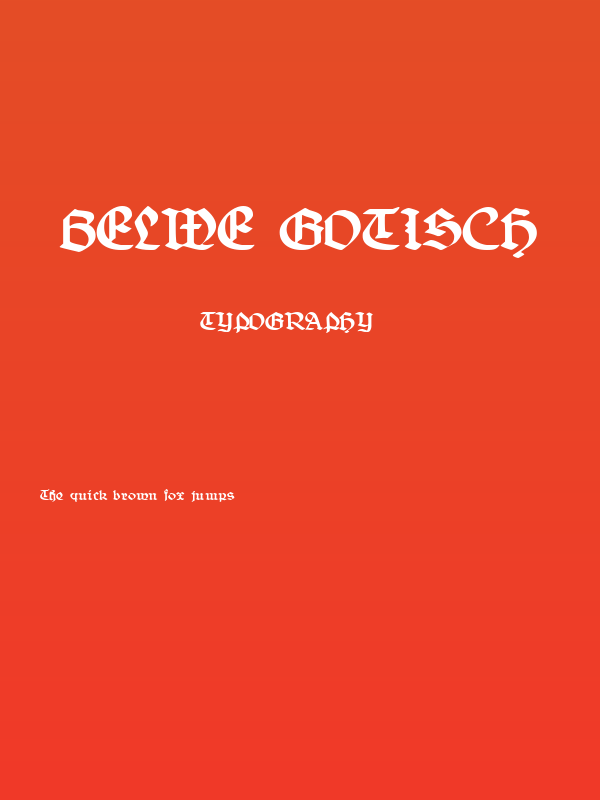 Belwe Gotisch Poster