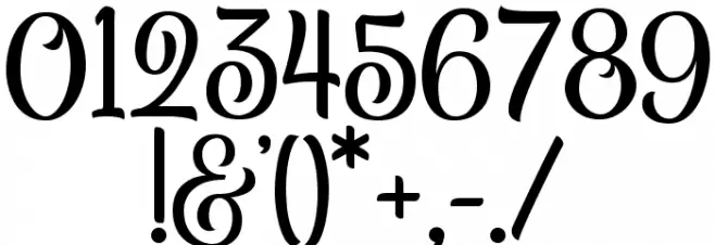 BelymonScriptDEMO Font OTHER CHARS