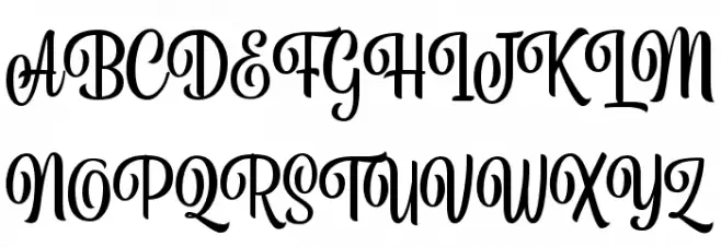 BelymonScriptDEMO Schriftart Groß